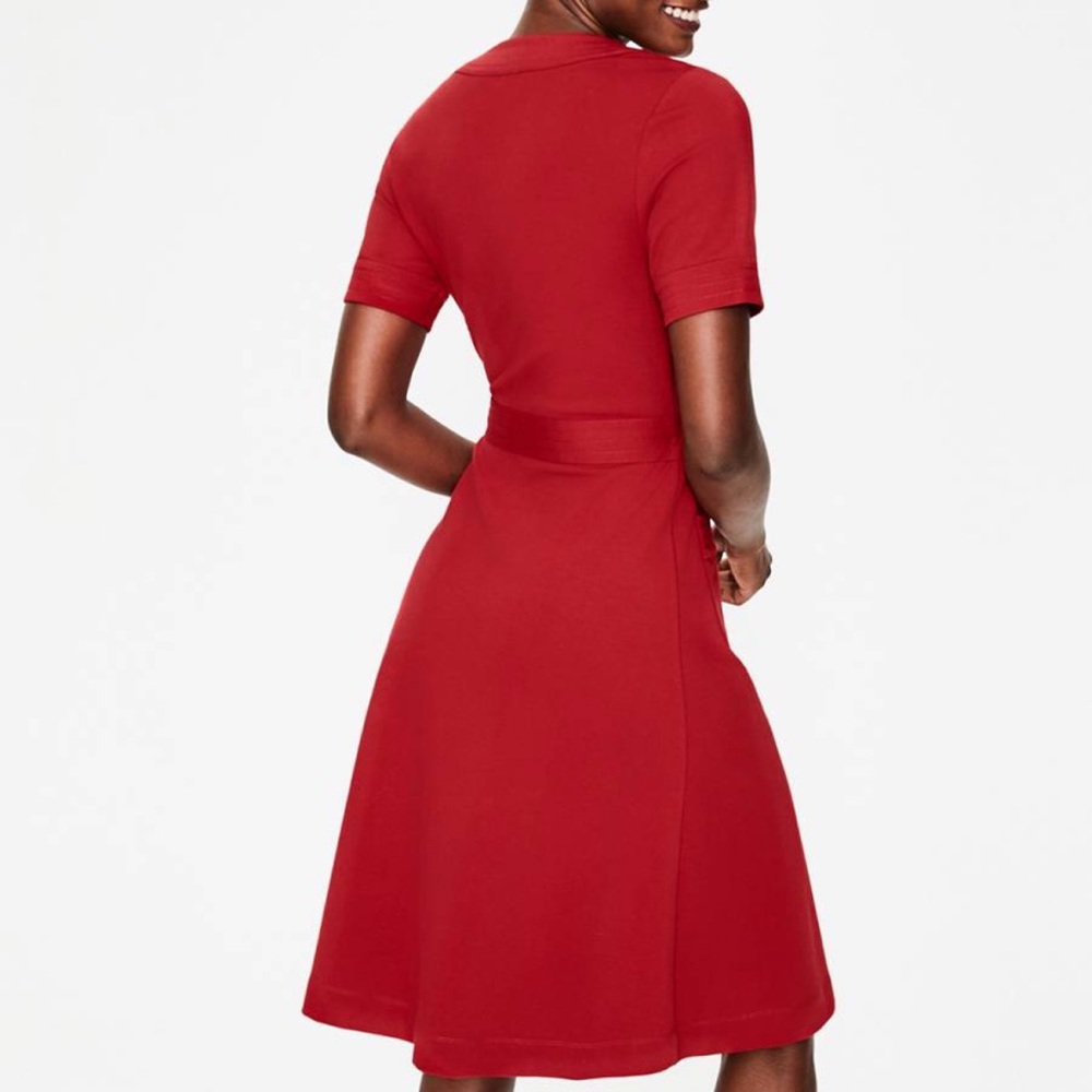 Boden size 8 wrap dress red - Picture 4 of 7
